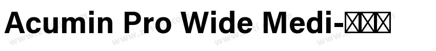 Acumin Pro Wide Medi字体转换